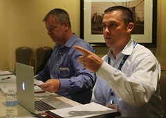 Chris Mitchel of Washington (St. Louis) delivers updates on the Goodwill & Wellness Committee.